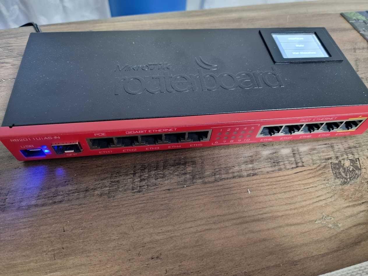 MikroTik RouterBoard 2011UiAS-IN  SFP 5xGigabit Ethernet  RouterOS