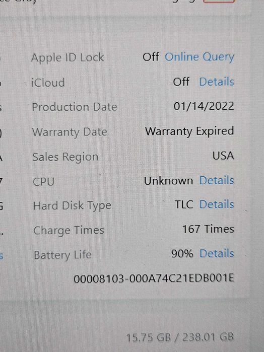 Apple iPad Pro 12.9" 5Th Gen M1 256Gb (A2461) iOs 26 !