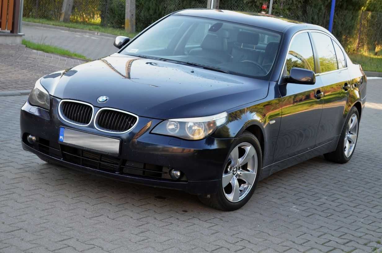 Mocne BMW e60 skóry MONACOBlau navi PROFESSIONAL rej PL