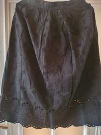 Czarna bawełniana spódnica na podszewce  H&M rozmiar M