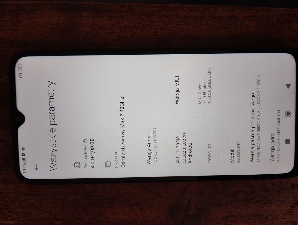 Xiaomi Redmi 10 C uszkodzony