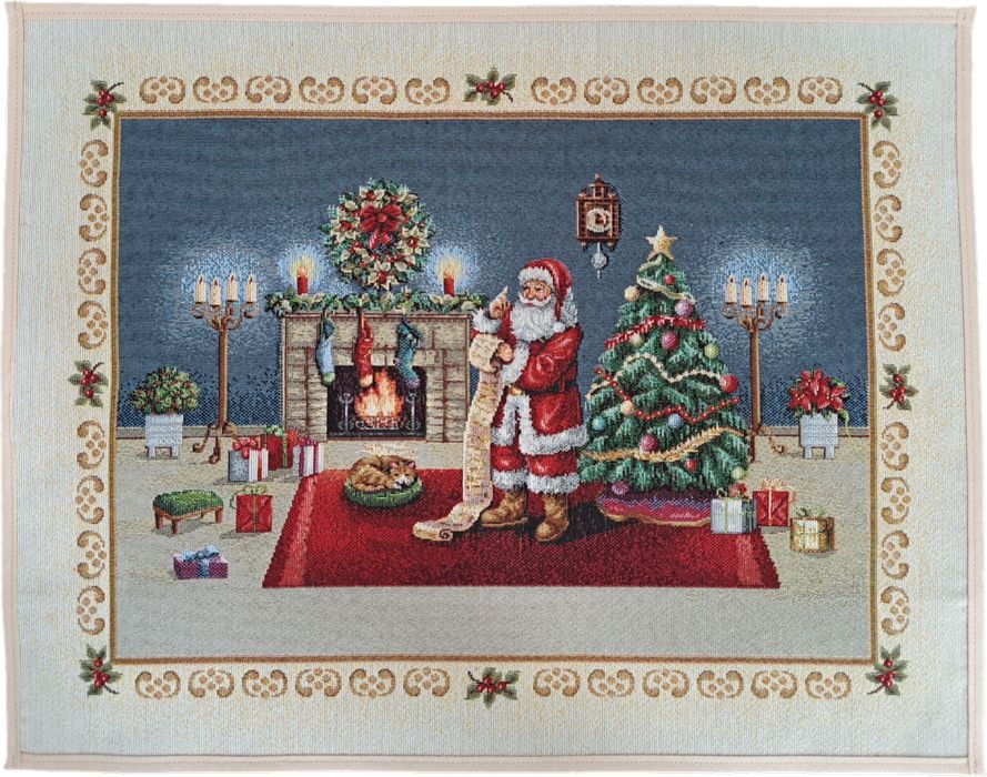 Serwetka gobelinowa świąteczna 40x50 cm ze Świętym Mikołajem 1196