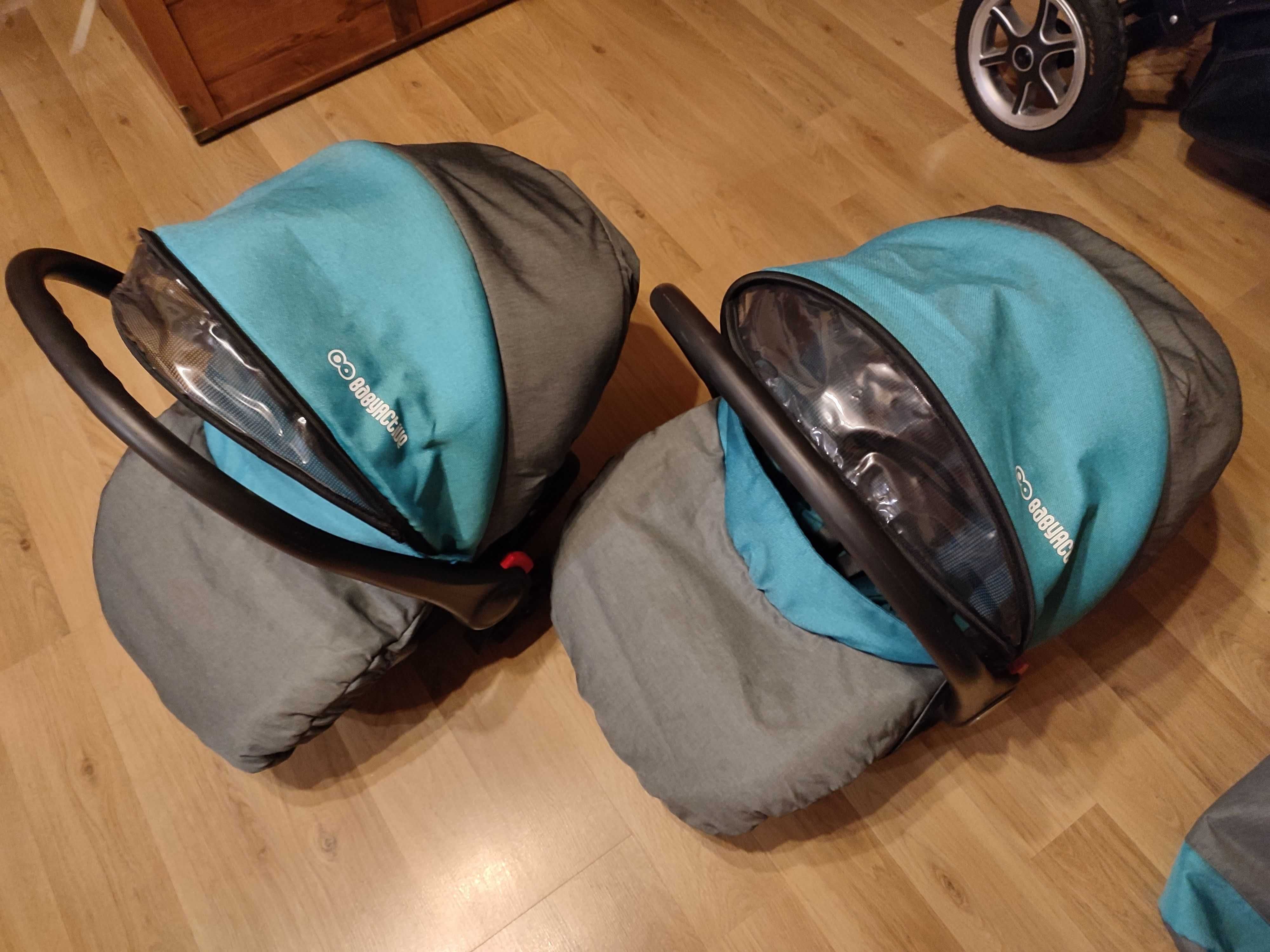 BabyActive wózek bliźniaczy 3w1