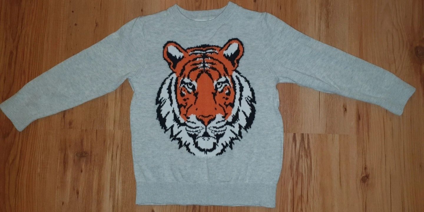 Sweter Tygrys H&M rozmiar 98/104