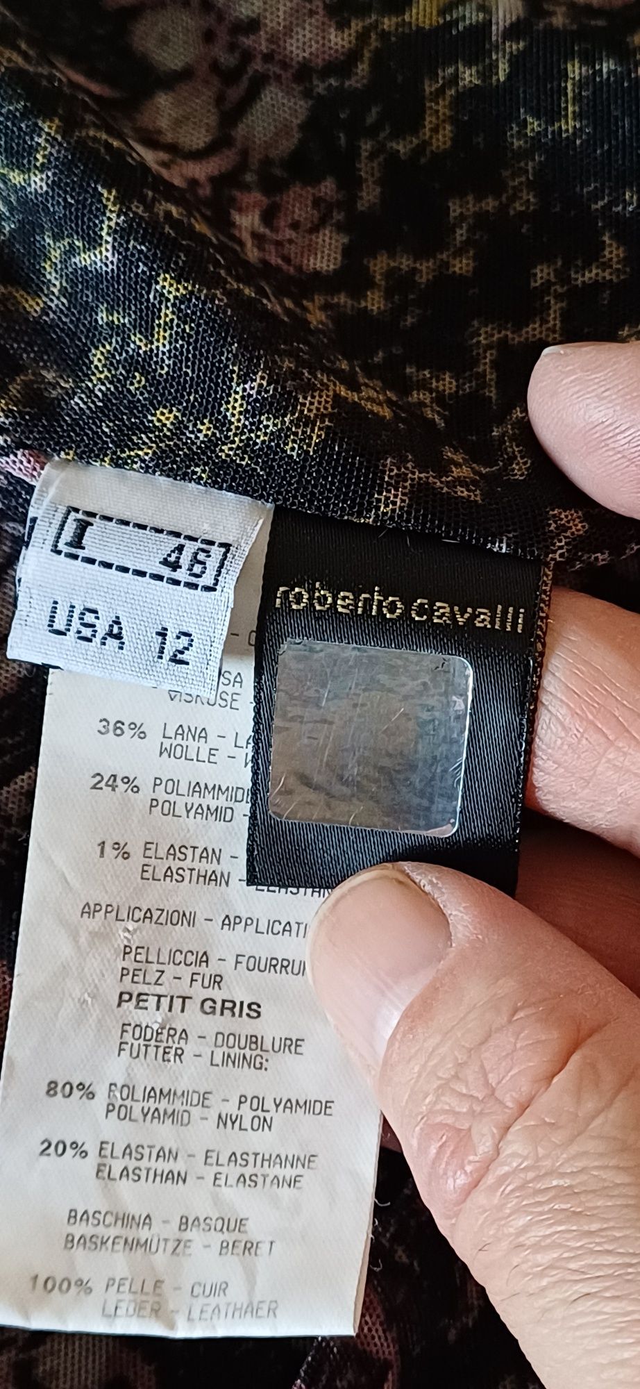 Casaco roberto cavalli original
