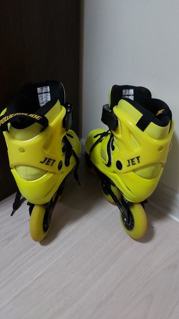 Дитячі ролики Powerslide Jet Neon Yellow розмір 31-34 (19,4 -21,4 см)