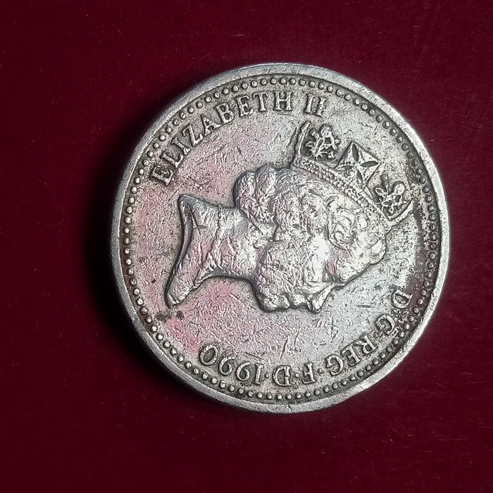 moeda  one  pound  1990
