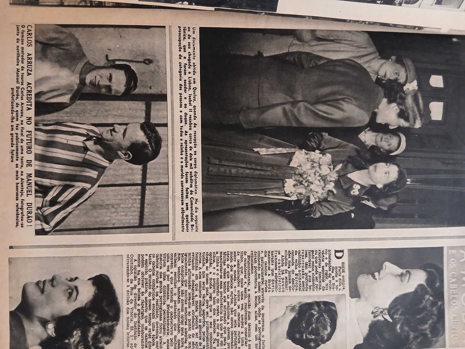 O século ilustrado rainha isabel em portugal porto 1957 raro