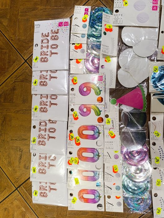 Duży zestaw urodzinowych ozdób