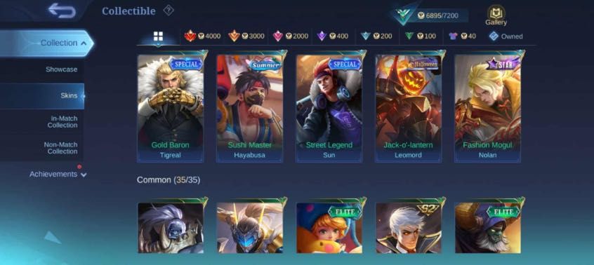 Аккаунт Mobile Legends | 43 скіна, міфік