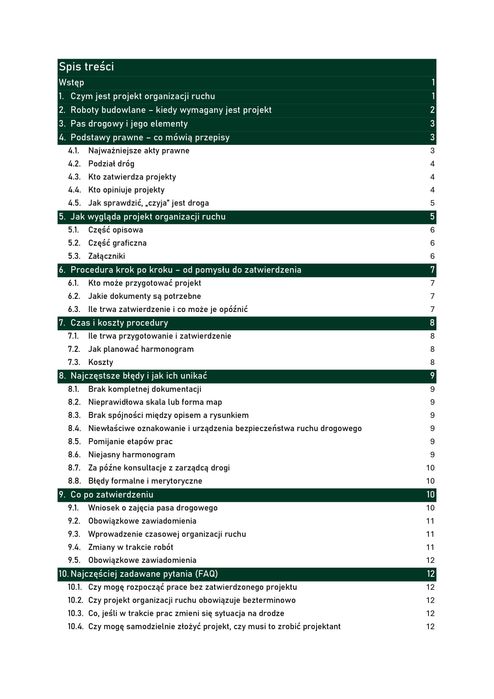 Projekt organizacji ruchu – Poradnik dla każdego | PDF do pobrania