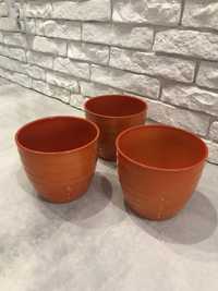 3 ceramiczne donczki red orange