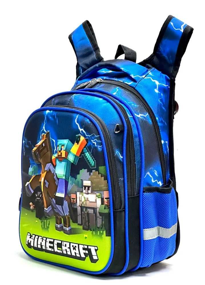 Шкільний рюкзак для хлопчика Minecraft.Портфель в школу 1 2 3 4 5 клас