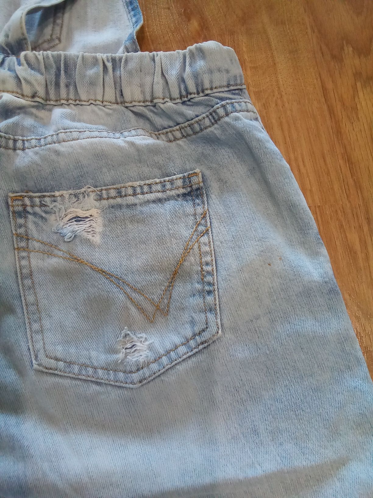Комбінезон джинсовий для дівчинки блакитний S 164 хлопок голубий Jeans