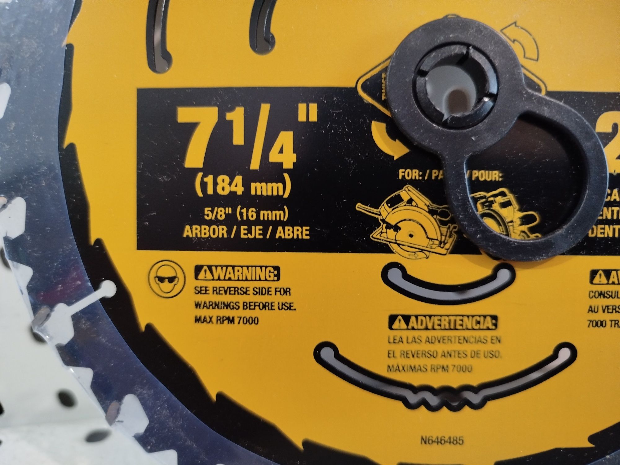 DeWalt DWA171424 пиляльний диск по дереву 184/16 24Т Оригінал США