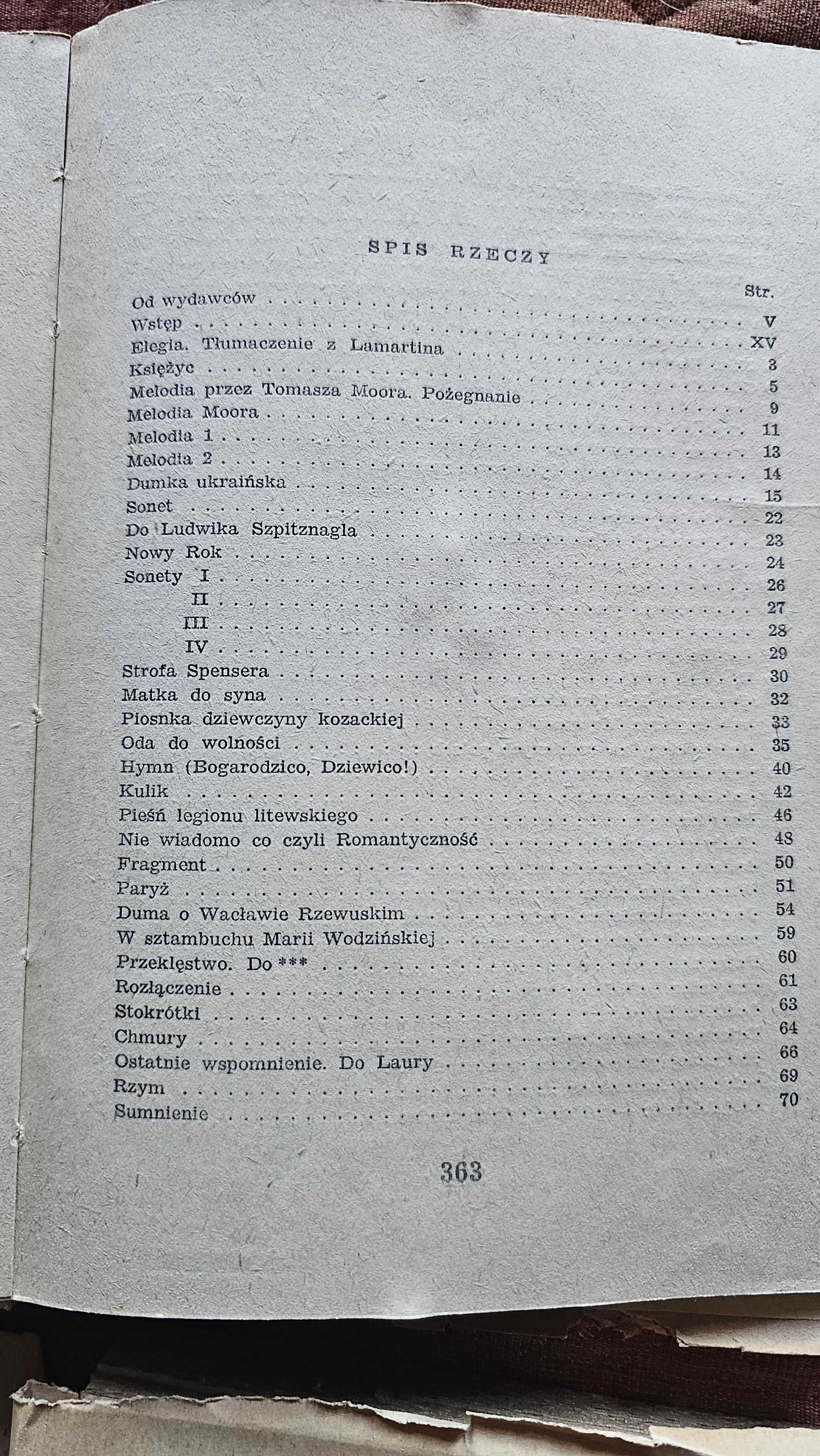 A2 6x DZIEŁA Juliusz Słowacki Tom 1-5 i 10 Ossolineum 1952