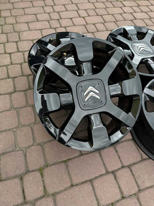 Oryginalne alufelgi Citroen OE C4 CACTUS 4x108 17 cali CZARNE