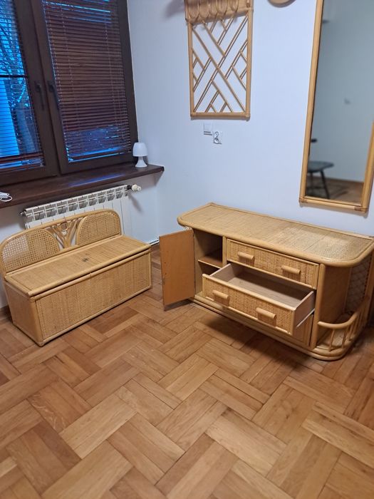 Zestaw ratanowy do przedpokoju