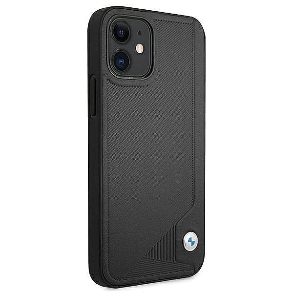 Etui BMW Leather Deboss na iPhone 12 mini - czarne
