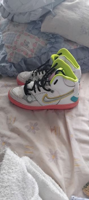 Nr, ténis da Nike branco e cinzento unisexo