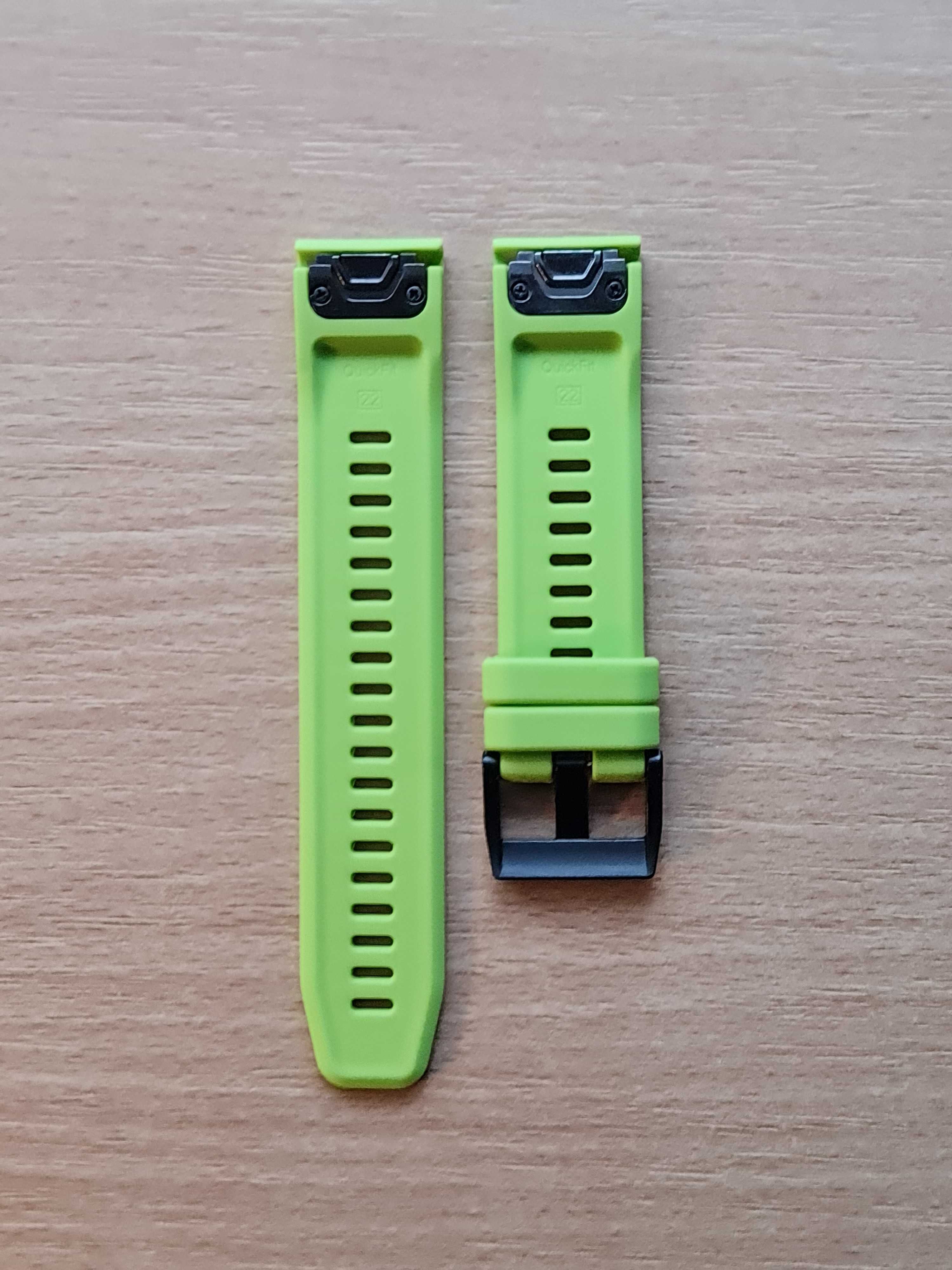 Zielony limonkowy pasek QuickFit 22 mm do zegarków GARMIN