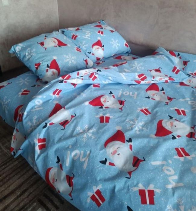 Новорічна постільна білизна бязь голд люкс