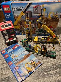 LEGO 7633 - budowa, laweta, koparka, dźwig