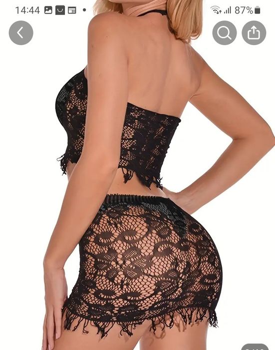 Lingerie sexy preta 2