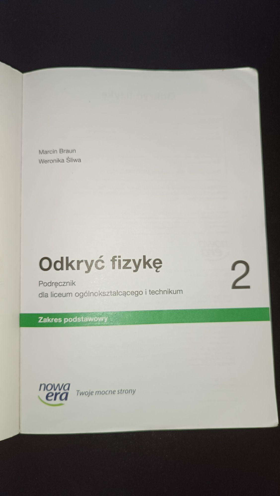 Podręcznik do fizyki Poznać fizykę 2 Nowa Era 2022