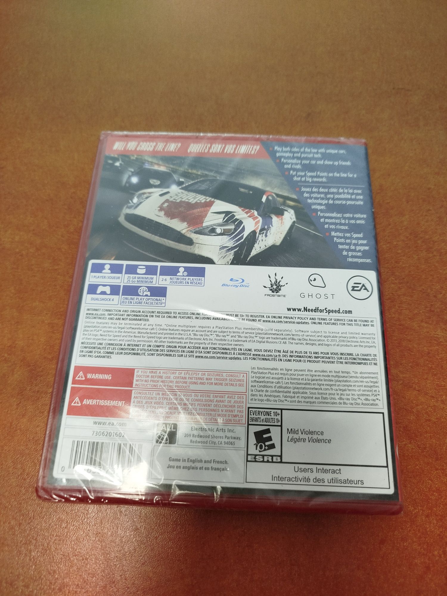 Gra PS4 need for speed rivals nowa folia