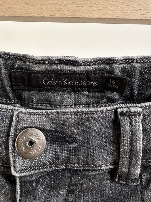Oryginalne Calvin Klein Jeans Grey Denim Szare 36/38 S/M 170 cm Slim