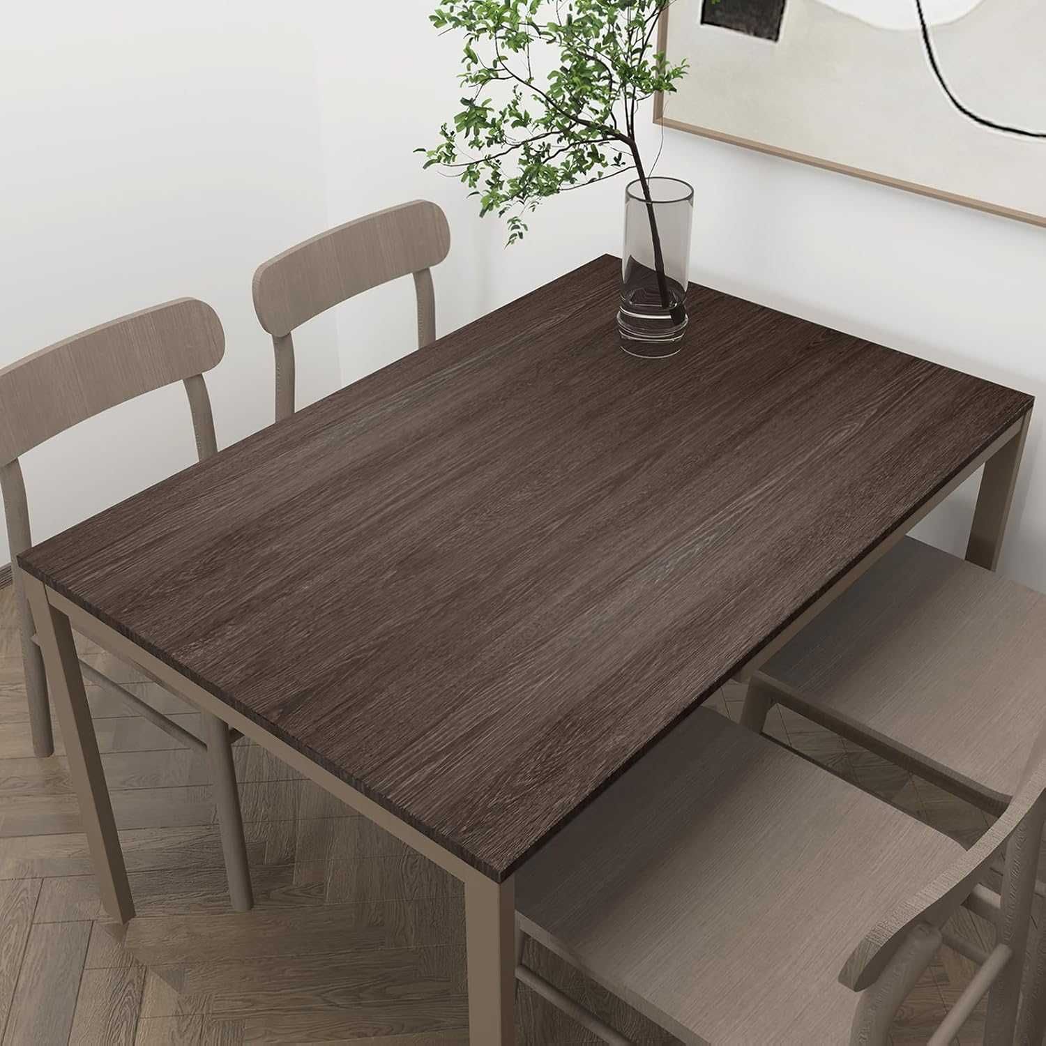 Tapeta samoprzylepna drewno orzech 3D 80x400 cm matowa folia