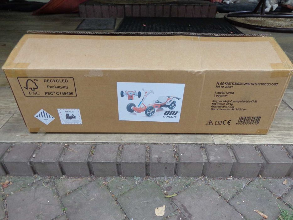 Gokart elektryczny dla dzieci powyżej 3 lat - nowy