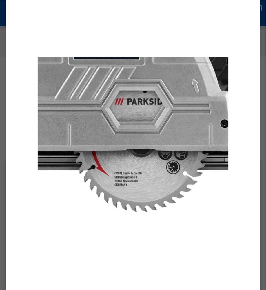 Serra circular PARKSIDE PERFORMANCE 20 V
