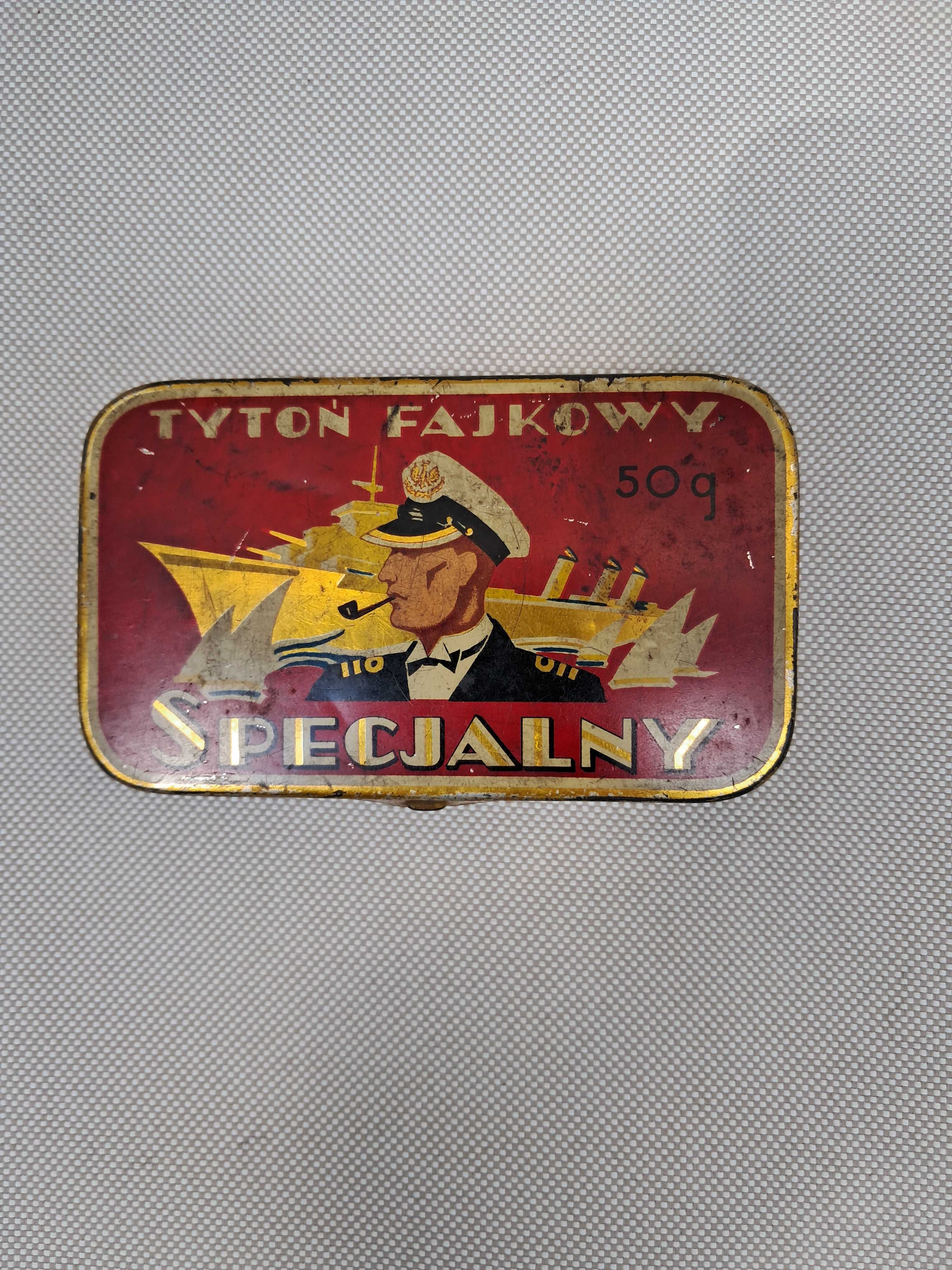 Puszka pudełko przedwojenna tyton fajkowy Specjalny  50g