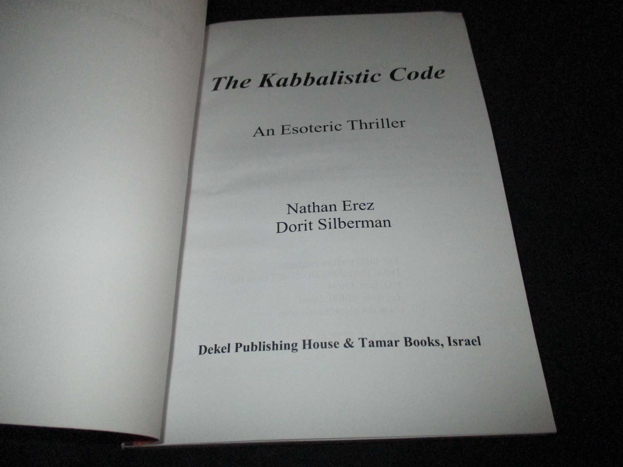Livro The Kabbalistic Code Nathan Erez Dorit Silberman