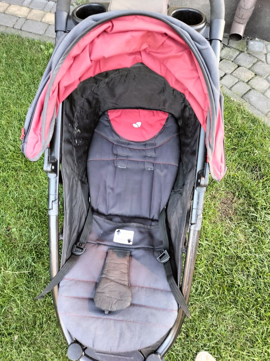 Spacerowka Joie czarno czerwona