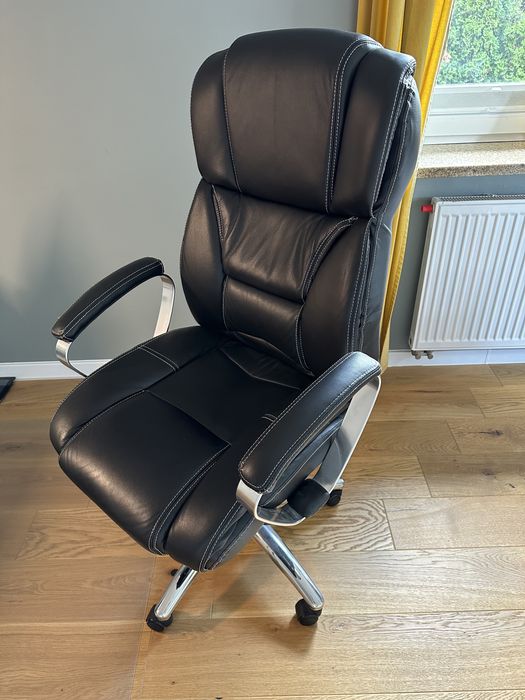 Fotel biurowy obrotowy - skóra