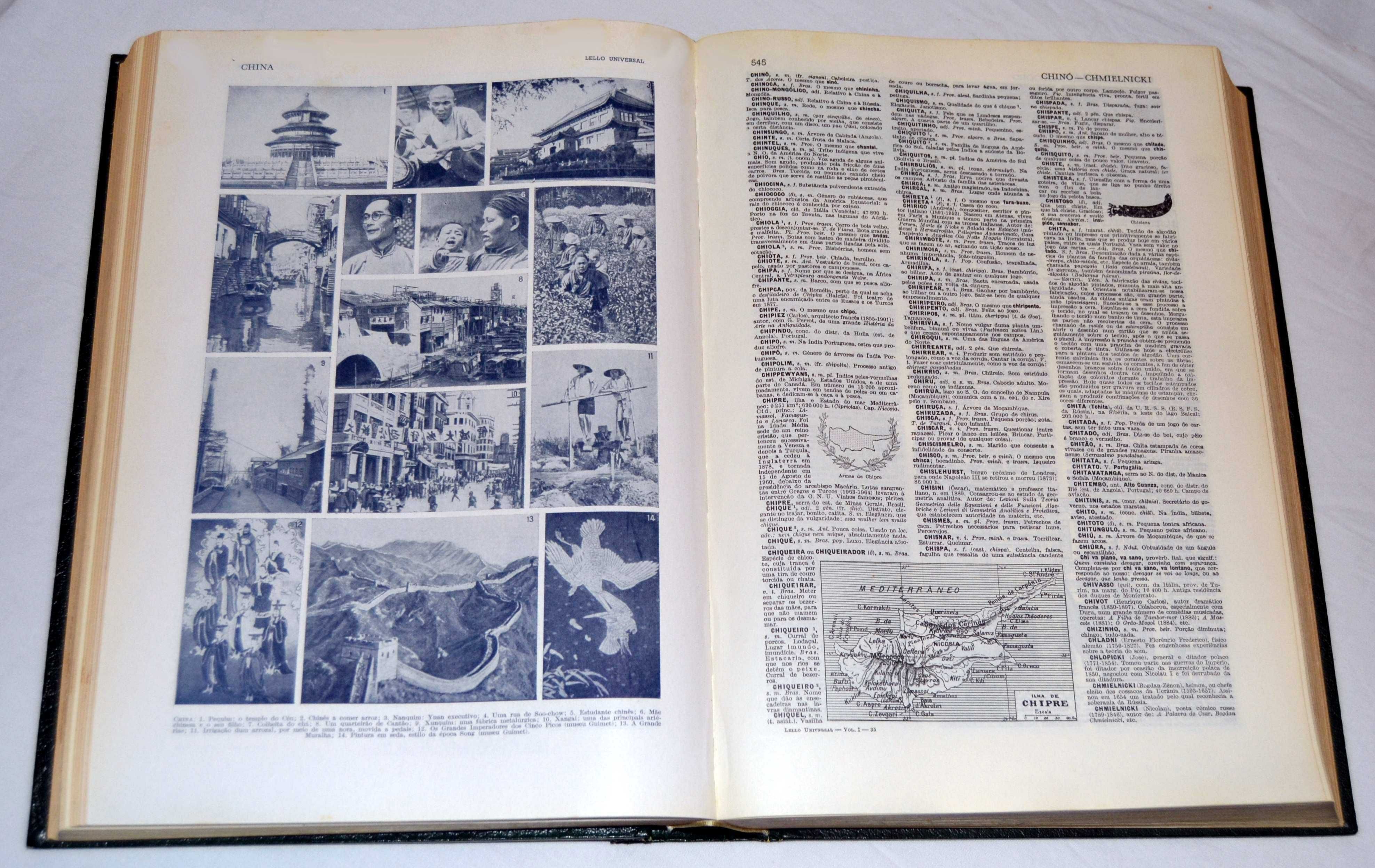 Livros Lello Uni. - Dicionário Enciclopédico Luso Brasileiro 2 Volumes