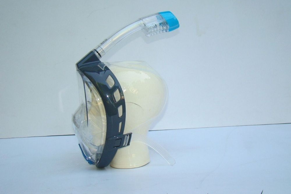 Maska do nurkowania pełnotwarzowa z fajką rozm. L/XL