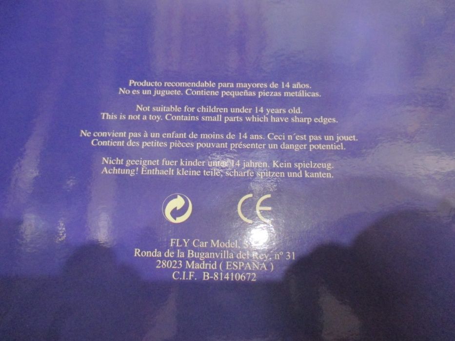 Slot Fly Car Model Porsche 911 GT1-98