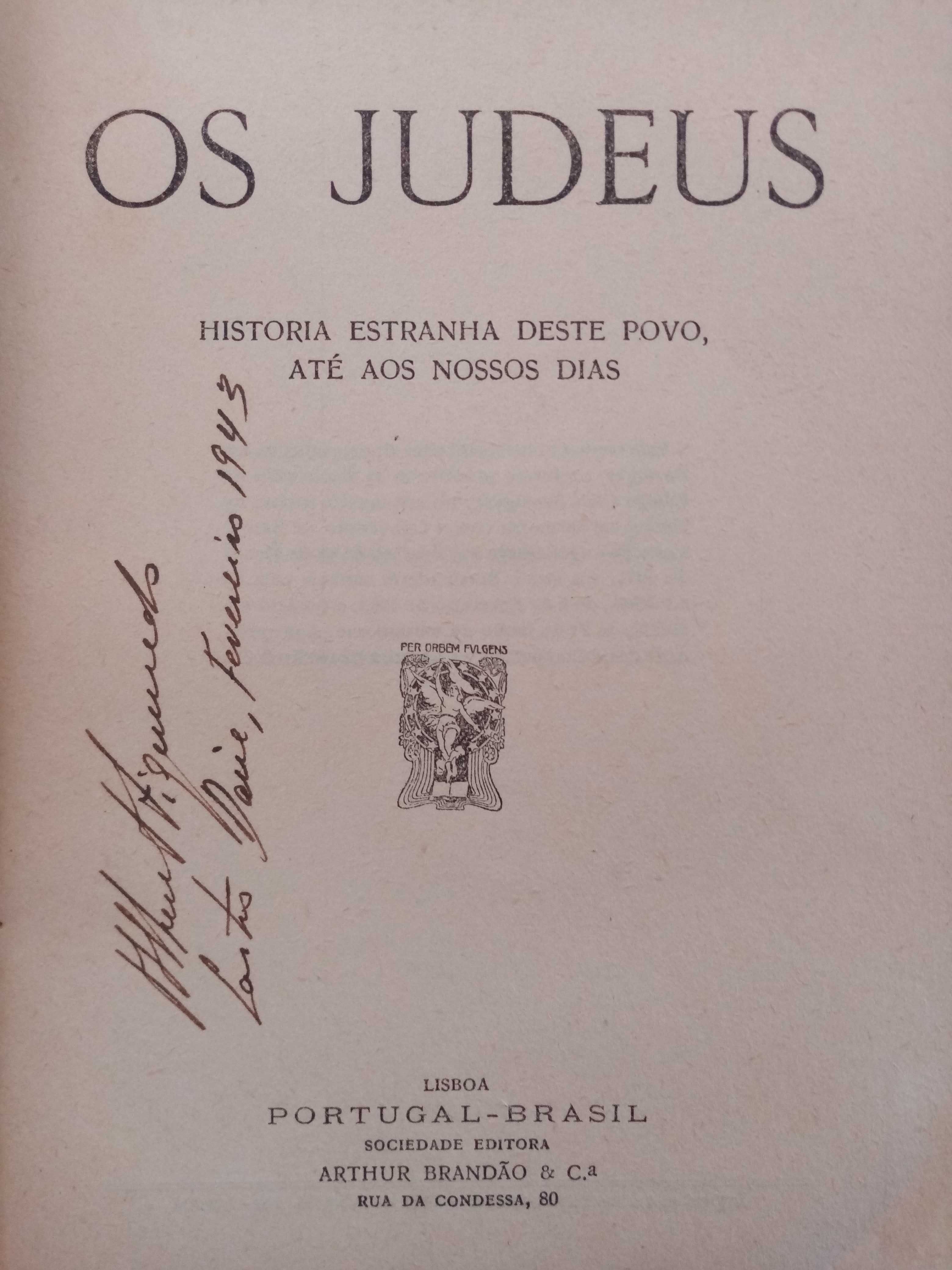 Livro Os Judeus A História Estranha Deste Povo Até Aos Nossos Dias