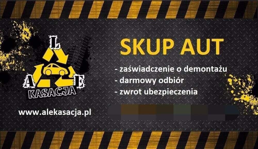 Skup aut i recykling pojazdów NAJWYŻSZE CENY wydajemy zaświadczenie!!