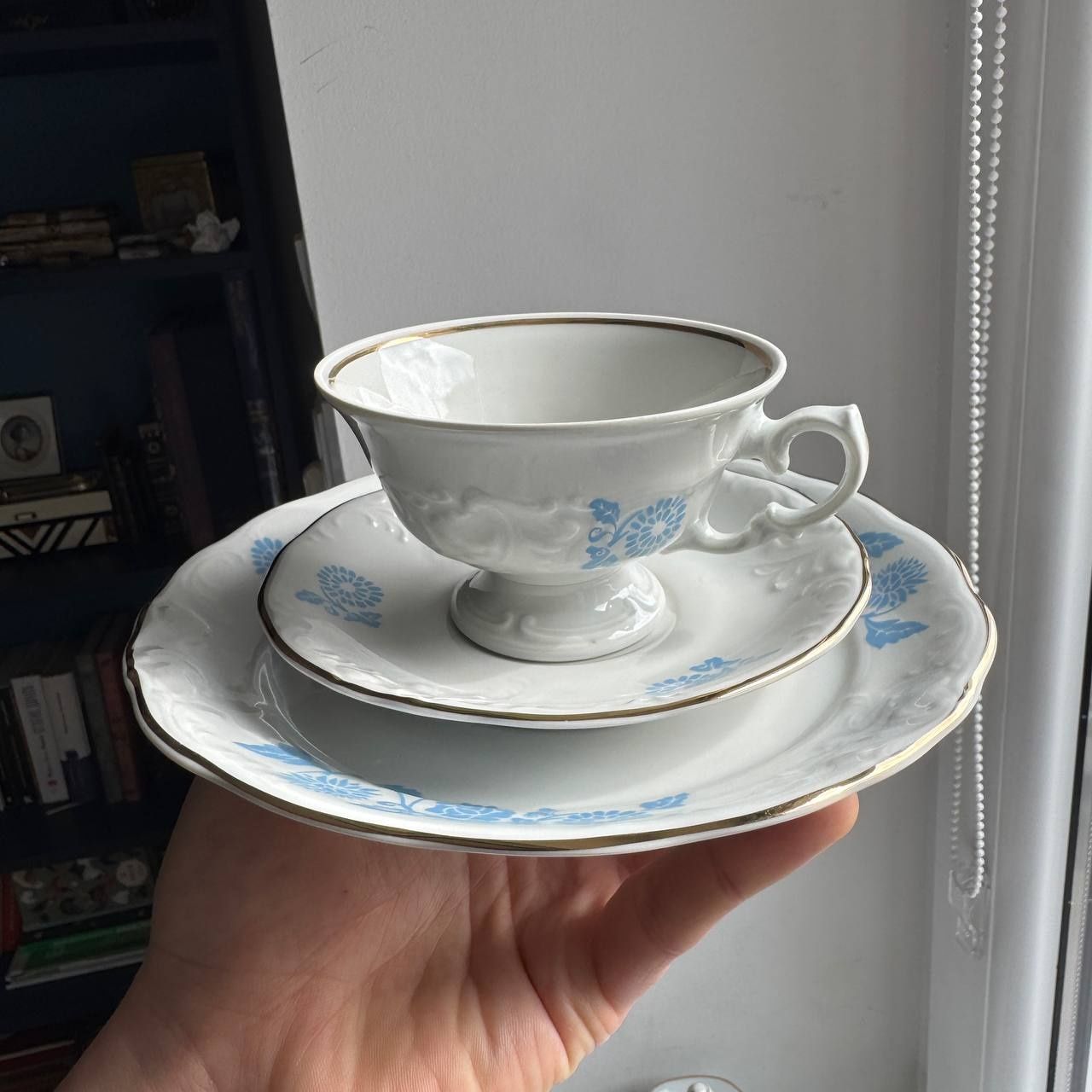 Serwis kawowo-śniadaniowy Wałbrzych Fryderyka Porcelana PRL