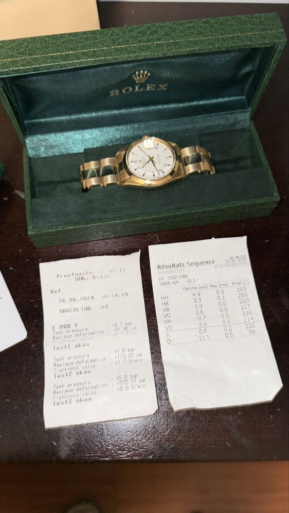 Rolex Oyster Perpetual Date - 18k - COMO NOVO