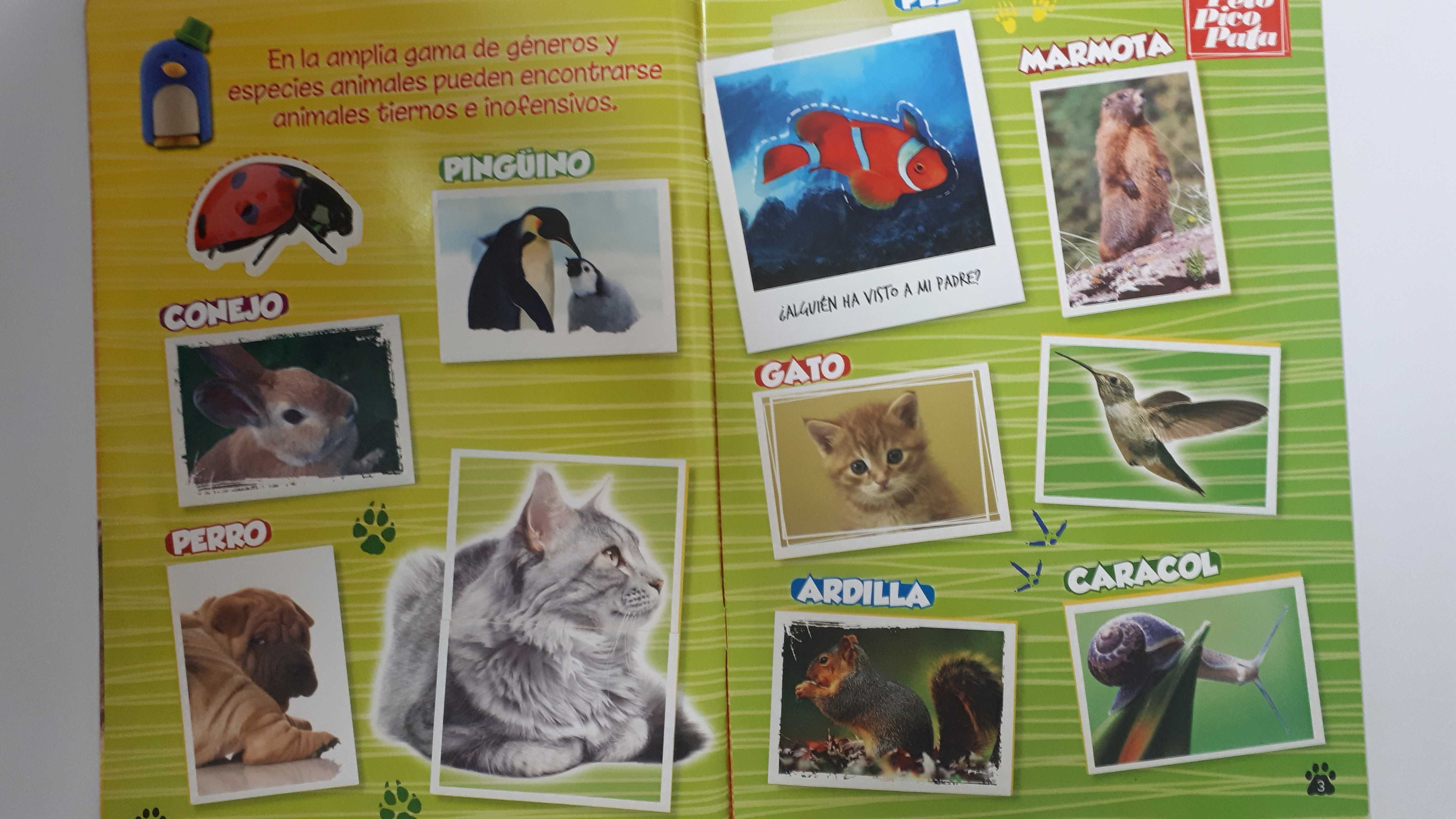 Caderneta de cromos pelo, pico, pata - Completa