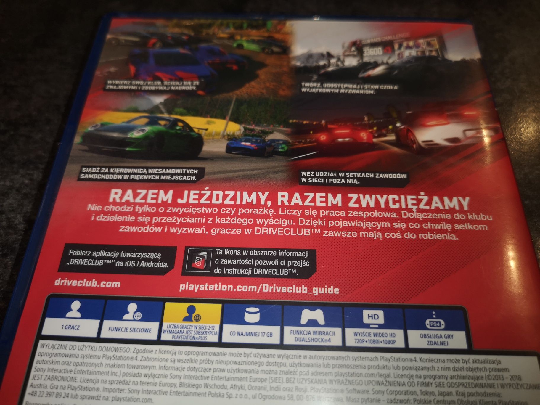 Driveclub PS4 PL --- możliwość zamiany SKLEP