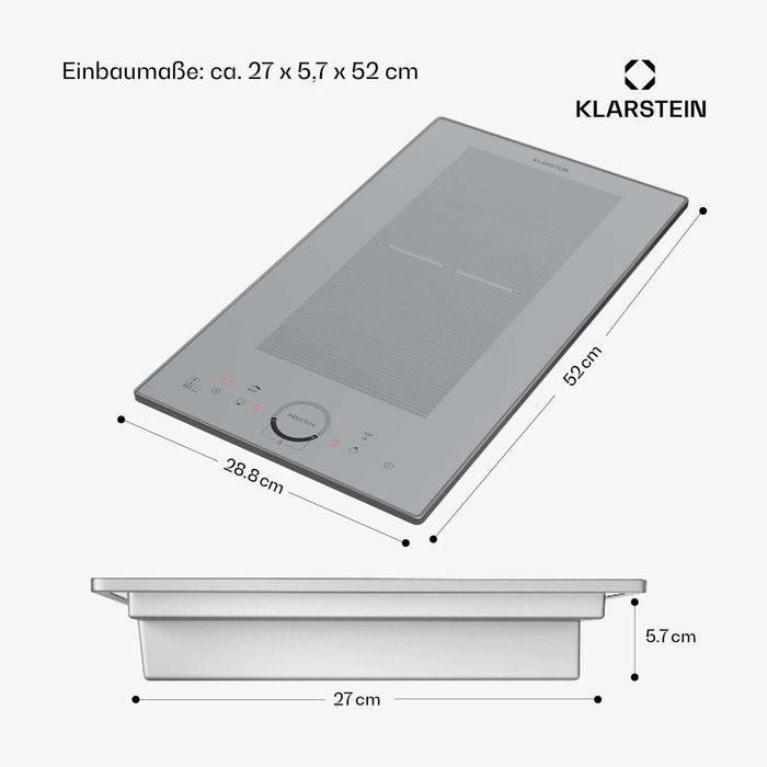 Індукційна варильна поверхня Klarstein Delicatessa Slim Domino