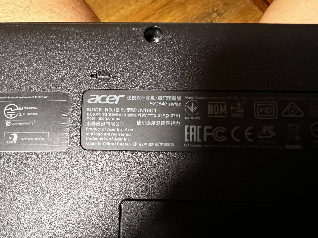 Ноутбук Acer intel core i3