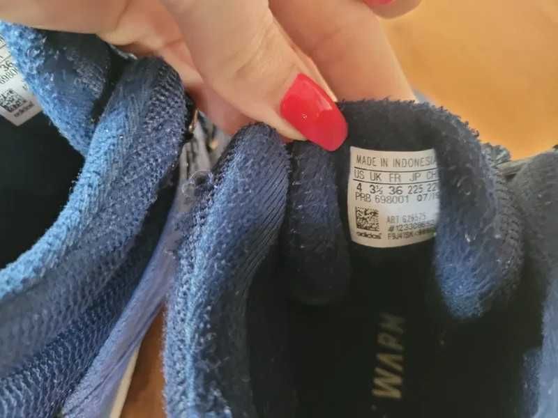 Adidas buty roz.36 wkładka 23cm adidasy  niebieskie